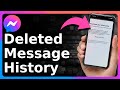 How To Check Deleted Messages On Messenger