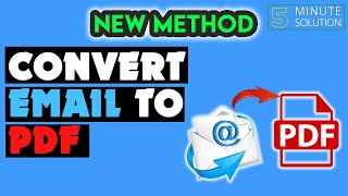 How to convert email to pdf 2024 | Gmail to PDF