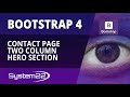Bootstrap 4 Basics Contact Page Two Column Hero Section