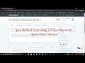 Java Method Overriding 2 (Super Keyword) | HackerRank Solution