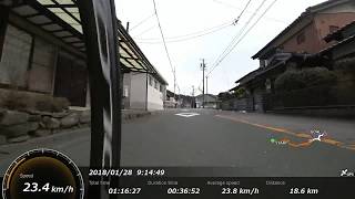 ロードバイク　ヒルクライム　岡崎市丸山町～新城市作手 20180128