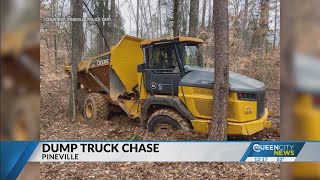 I-485 police 'pursuit' of stolen construction truck ends in Mint Hill