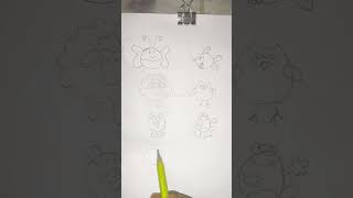 Cute things drawing | Art video for beginners | kids video | #shorts #art #kids #cute #fish #easy