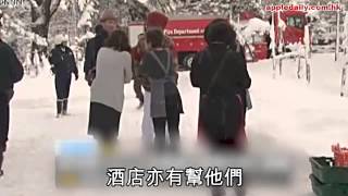 小樽溫泉旅館大火　17港人落住雪走火