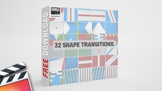 Final Cut Pro X Free Plugin 32 Shapes Transitions | TIP130. 무료 32 쉐이프 트랜지션 무료 다운로드 \u0026 사용방법