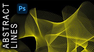 Abstract Lines Background Effect EASY Photoshop Tutorial