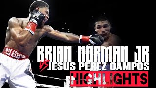 Brian Norman Jr  vs Jesus Antonio Perez Campos | HIGHLIGHTS #BrianNormanJr