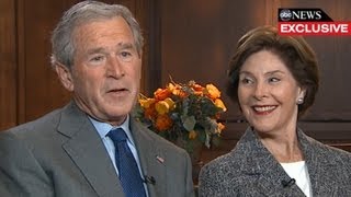 George W. Bush Interview 2013: President, Former First Lady Laura Bush Speak with Diane Sawyer