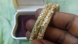 latest light weight gold bangles designs||GRT jewellers ||simple bangle designs||