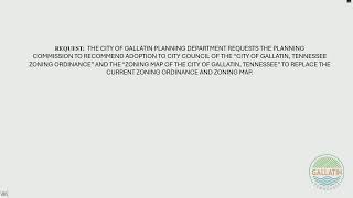 Planning Commission - Zoning Ordinance and Zoning Map recommendation