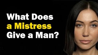 Why do men have mistresses? What does a mistress give a man? A mistress: cause or effect?