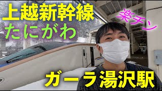 【たにがわでガーラ湯沢駅から東京駅】ガーラ湯沢駅の紹介！スキー場帰りはやっぱりビール\u0026お土産。帰りも新幹線で超絶楽チン😃