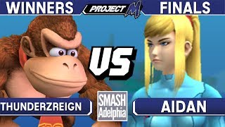 Project M - ThundeRzReiGN (Donkey Kong) vs Aidan (ZSS) - SMASHADELPHIA 2017 Winners Finals