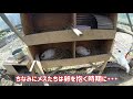 烏骨鶏に始めて長芋と虫の幼虫をあげてみた