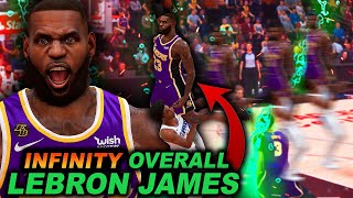 INFINITY OVERALL LEBRON JAMES JUMPS OVER THE OTHER TEAM & INJURES THEM In NBA 2K21!