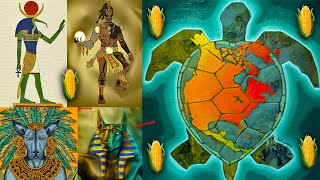 Hunahpu / Anpu "Anubis" (Xololt) Hermanubis  "Thoth" / Turtle island "Atlantis" Creation Story, Maya