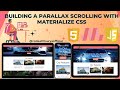 Parallax Scrolling Made Easy with Materialize CSS