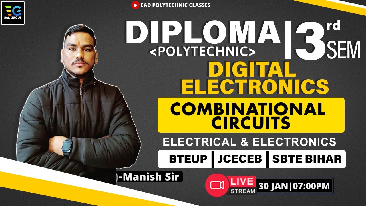 10 Digital Electronics Combinational Circuits 3rd Sem Diploma