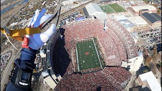 Memorial Stadium Parachute POV 🪂