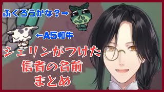 シェリンがつけた信者の名前まとめ【シェリン･バーガンディ/にじさんじ/切り抜き】