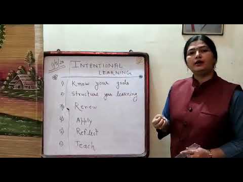 Intentional Learning /B.Ed. Sem II/by Dr. Kalyani Kabir - YouTube