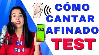 CÓMO AFINAR LA VOZ. Ejercicios para cantar afinado. TEST DE OÍDO Musical. Natalia Bliss