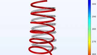Shape memory alloy spring demonstration