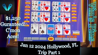 Dream Card Kicker Draw!(VP In FL)(Video Poker)(1/12/2024 Hollywood FL Trip)(S40:P1)