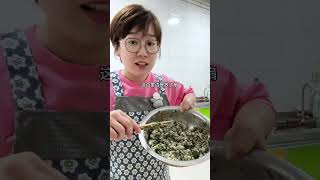 #农村美食 荠菜加扇贝真是鲜上加鲜，两小时包了一百二十个饺子，全家吃到爽#2024新农人计划 #我的乡村生活 #记录真实生活