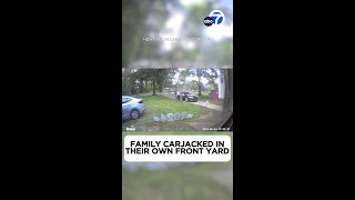 Family carjacked in their own front yard