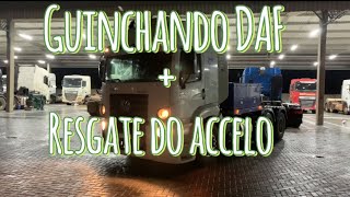 Guinchando um DAF + resgate do accelo