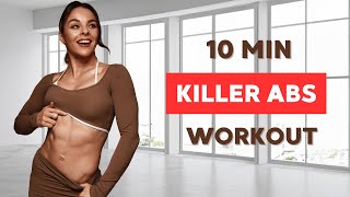 10-Minute Abs Workout at Home – Get a Flat Stomach Fast!