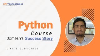 Somesh's Success Story | Python Developer | Learner Experience | 3RI Technologies Placement Reviews