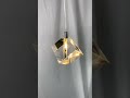 cube shape crystal pendant light - warm light