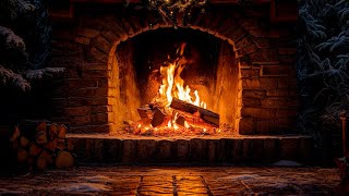 Crackling Fireplace 🔥 Relaxing Fireplace for a Winter Evening [No Music]