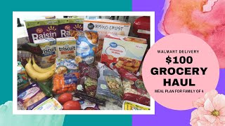 $100 Weekly Walmart Grocery Haul | Budget Meal Plan for Family of 4 | September 2021