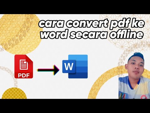 Cara Merubah Pdf Ke Word Secara Offline - YouTube