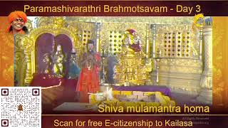 MahaParamashivaratri Brahmotsavam || Shiva Mula Mantra Homa || 13th Feb 2023