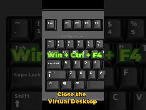 How to Close the virtual desktop you’re using | Windows 10
