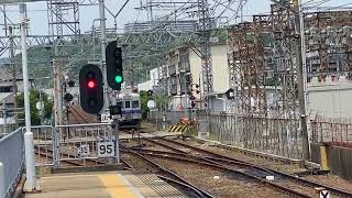 南海1000系普通車和歌山市行き　　紀ノ川到着！