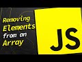 How to Remove an element from the beginning or the end of a JavaScript Array? 🤔