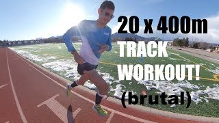 20x400mTrack Economy Workout| Sage Canaday TRAINING FOR A 2:18 MARATHON