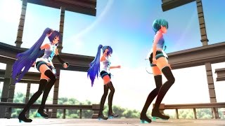 【MMD】ショートパンツさん達で『BREEZE』