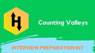 HackerRank Counting Valleys problem solution in Python Programming | Interview Preparation Kit