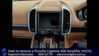 How to remove a Porsche Cayenne ASK Amplifier (#2315)