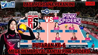 🔴 LIVE TVRI SPORT !! RED SPARKS VS PINK SPIDERS | LAGA PERDANA PUTARAN KE 6 LIGA  VOLI KOREA ILUSTRA