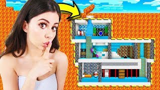 I found my Boyfriends SECRET underground MINECRAFT BASE !