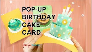 Pop-Up Birthday Cake Card Tutorial