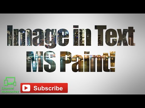 How to Put Image in Text - Paint Tutorial How to Put Image in Text - Paint Tutorial