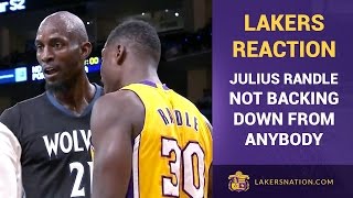 Kobe Bryant, Lakers React To Julius Randle, Kevin Garnett Trash-Talk